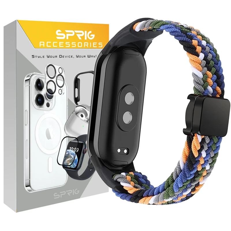 بند اسپریگ مدل Magnetic Braided مناسب برای ساعت هوشمند شیائومی Mi band 10