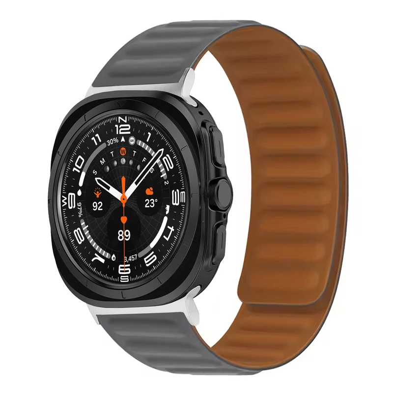 بند هاپلایت مدل Magnetic LP Silver HL مناسب برای ساعت هوشمند سامسونگ Galaxy Watch 7 Ultra 47mm