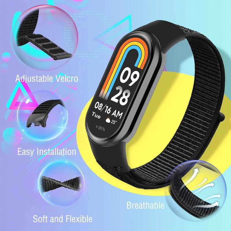 بند هاپلایت مدل Nylon SK HL مناسب برای ساعت هوشمند شیائومی Mi Band 9