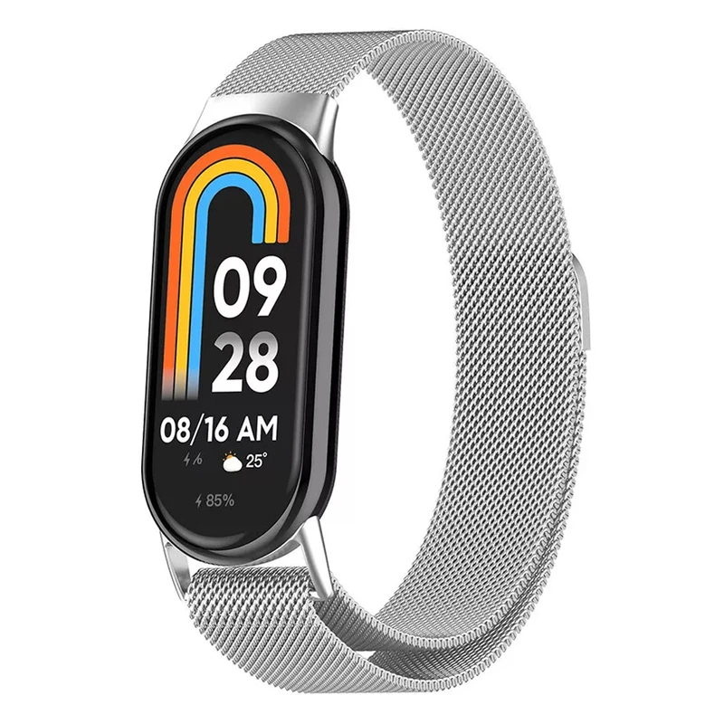 بند آکوآرا مدل Milanese GRDS مناسب برای مچ بند هوشمند شیائومی Mi Band 9 به همراه کاور