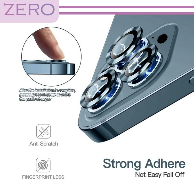 محافظ لنز دوربین زیرو مدل Ring Metal مناسب برای گوشی موبایل اپل Iphone 13 / 13 Mini