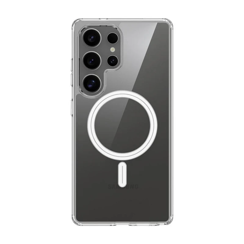کاور هاپلایت مدل MagSafe Clear HL مناسب برای گوشی موبایل سامسونگ Galaxy S24 Ultra به همراه محافظ لنز دوربین