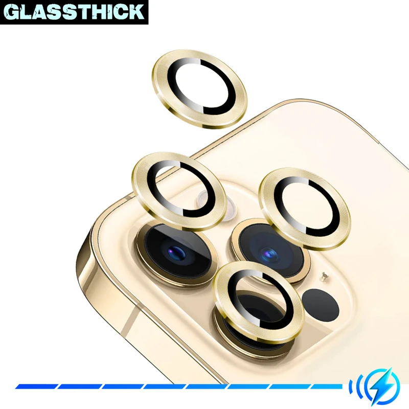 محافظ لنز دوربین گلستیک مدل Ring Metal مناسب برای گوشی موبایل اپل Iphone 13 Pro / 13 Pro Max