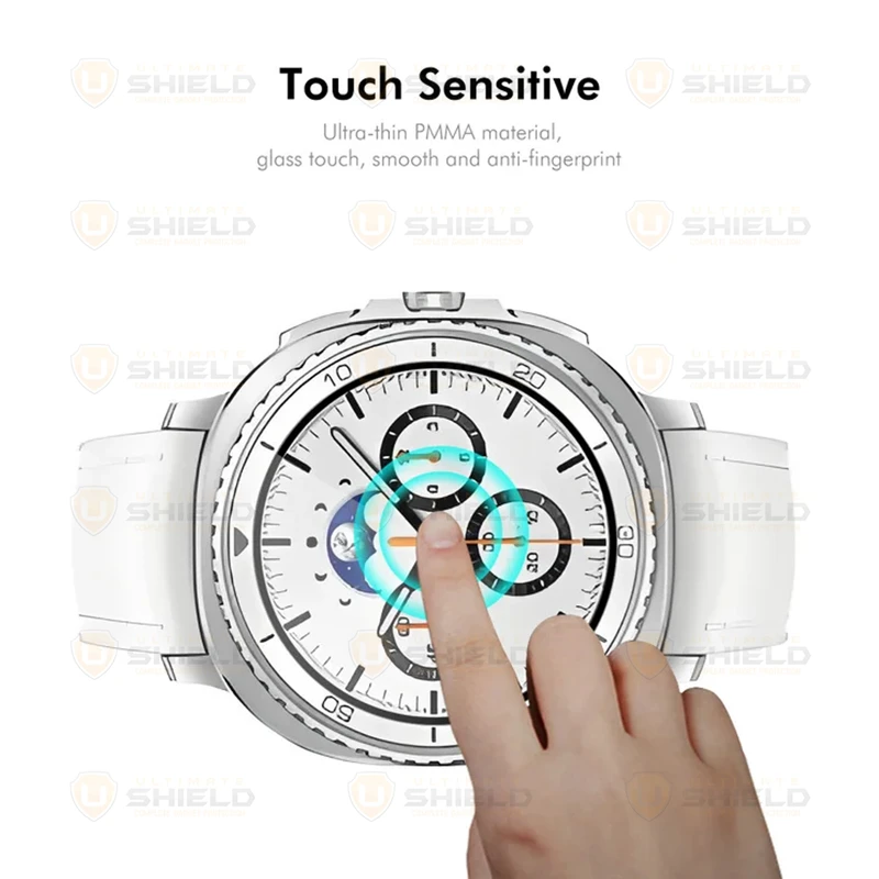 محافظ صفحه نمایش آلتیمیت شیلد مدل Nano Pmma مناسب برای ساعت هوشمند سامسونگ Galaxy Watch 8 Classic 46mm بسته دو عددی