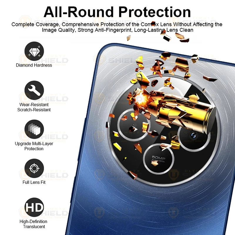 محافظ لنز دوربین آلتیمیت شیلد مدل 3D-UL مناسب برای گوشی موبایل شیائومی Redmi 14C