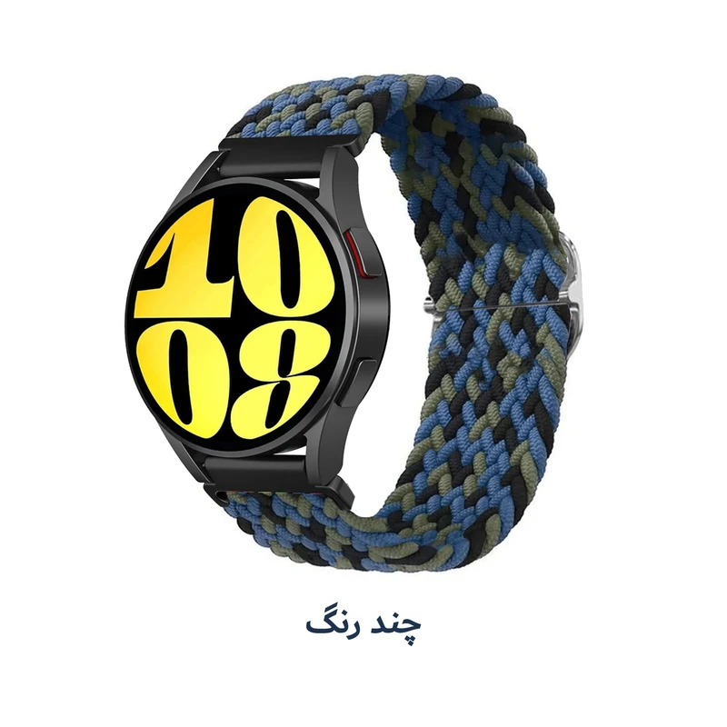 بند هاپلایت مدل Braided Solo NC HL مناسب برای ساعت هوشمند سامسونگ Galaxy Watch 4/5/6/7/FE سایز 40/43/44/46/47 میلی متری