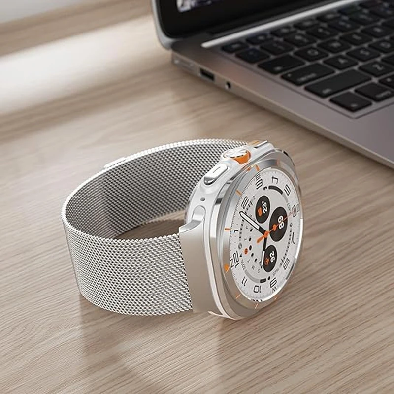 بند ساعت آکوآرا مدل Stahl Set مناسب برای ساعت هوشمند سامسونگ Galaxy Watch 7 Ultra 47mm به همراه کاور مجموعه 5 عددی