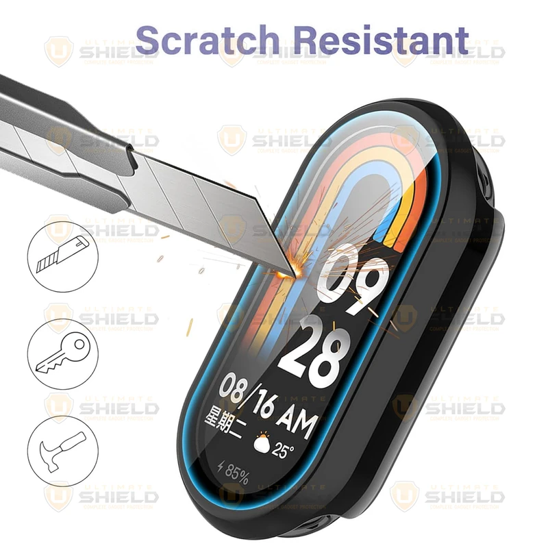 کاور آلتیمیت شیلد مدل Hard PC مناسب برای ساعت هوشمند شیائومی Mi band 9 12mm