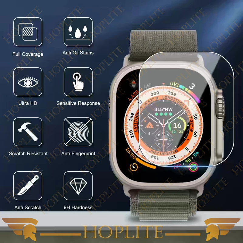 محافظ صفحه نمایش شیشه‌ای هاپلایت مدل SH-HL مناسب برای ساعت هوشمند الترا T1000 Ultra 49mm