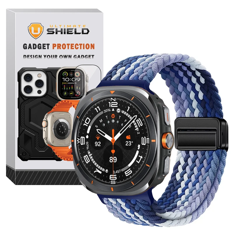 بند آلتیمیت شیلد مدل Braided Magsolo Mix مناسب برای ساعت هوشمند سامسونگ Galaxy Watch 7 Ultra 47mm