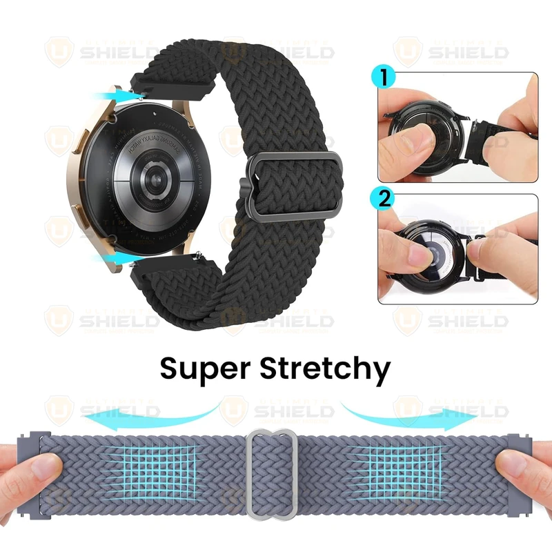 بند آلتیمیت شیلد مدل Braided TW مناسب برای ساعت هوشمند گلوریمی GX Sport 22mm