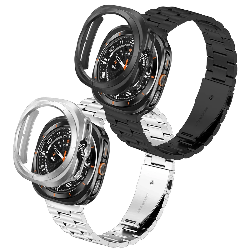 بند اسپریگ مدل 3Bead JustG مناسب برای ساعت هوشمند سامسونگ Galaxy Watch 7 Ultra 47mm به همراه کاور