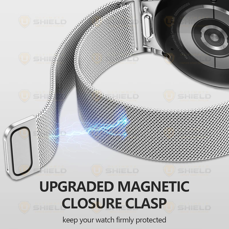 بند آلتیمیت شیلد مدل Milanese BTN مناسب برای ساعت هوشمند سامسونگ Galaxy Watch 6 Classic 43mm