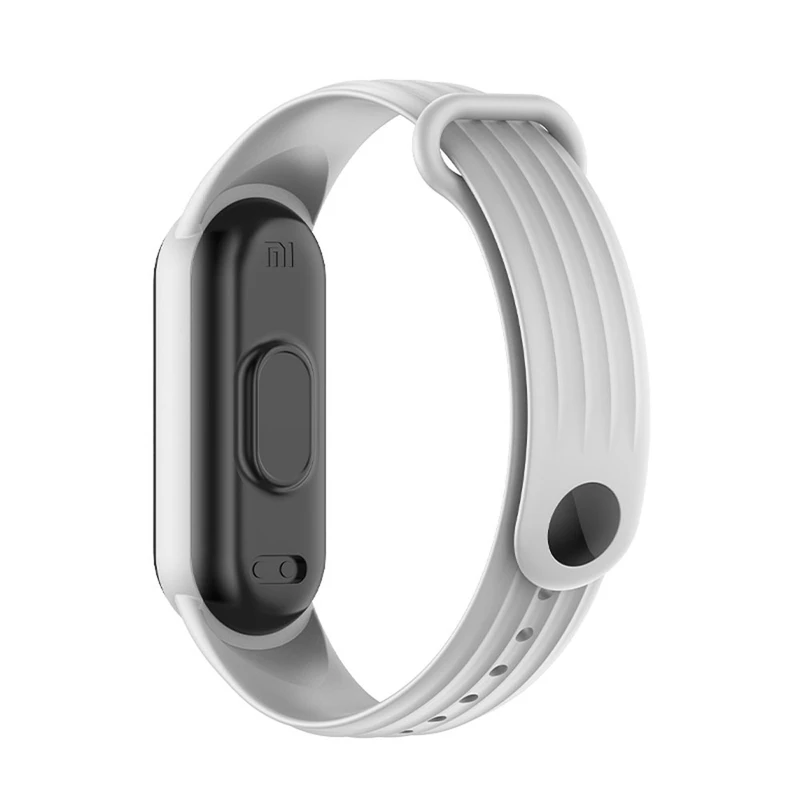 بند هاپلایت مدل Stripy Silicone HL مناسب برای ساعت هوشمند شیائومی Mi band 7
