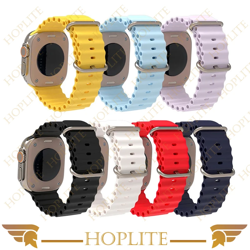 بند هاپلایت مدل Ocean-HL مناسب برای ساعت هوشمند الترا T1000 Ultra 49mm
