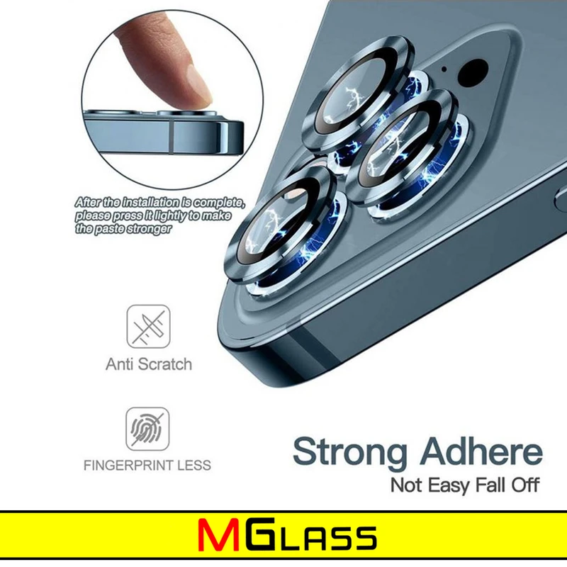 محافظ لنز دوربین ام‌گلس مدل Ring Metal مناسب برای گوشی موبایل اپل Iphone 13 / 13 Mini
