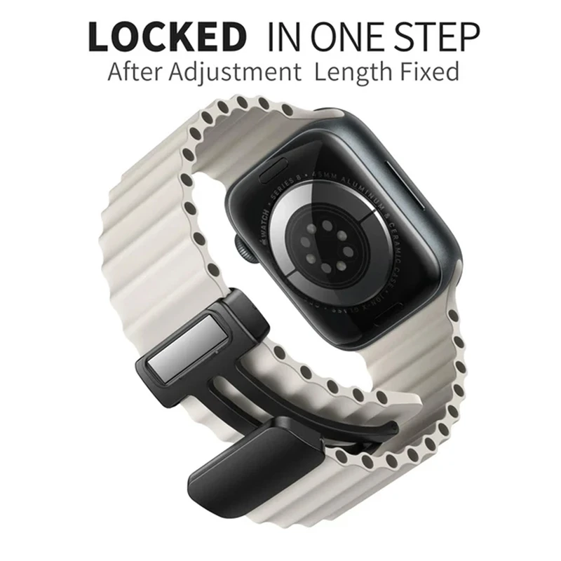 بند هاپلایت مدل Magnetic Ocean HL مناسب برای ساعت هوشمند ویرفیت HK8 Pro max / HK9 Ultra 2 / T900 ultra