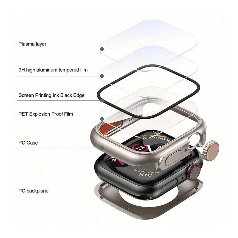 کاور هاپلایت مدل Ultra 360 HL مناسب برای اپل واچ Series SE 2022 Aluminum Case 40mm / SE 2021 Aluminum Case 40mm / Series 5 40mm / Series 6 40mm / Series 4 40mm