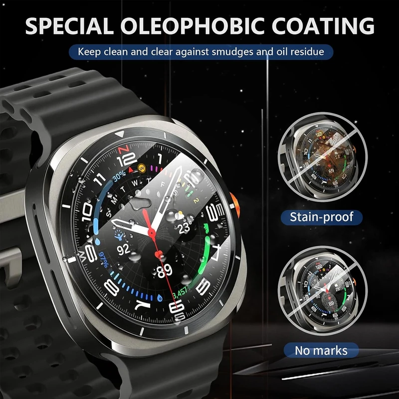 محافظ صفحه نمایش هاپلایت مدل Pmma-HL مناسب برای ساعت هوشمند سامسونگ Galaxy Watch 7 Ultra 47mm بسته دو عددی