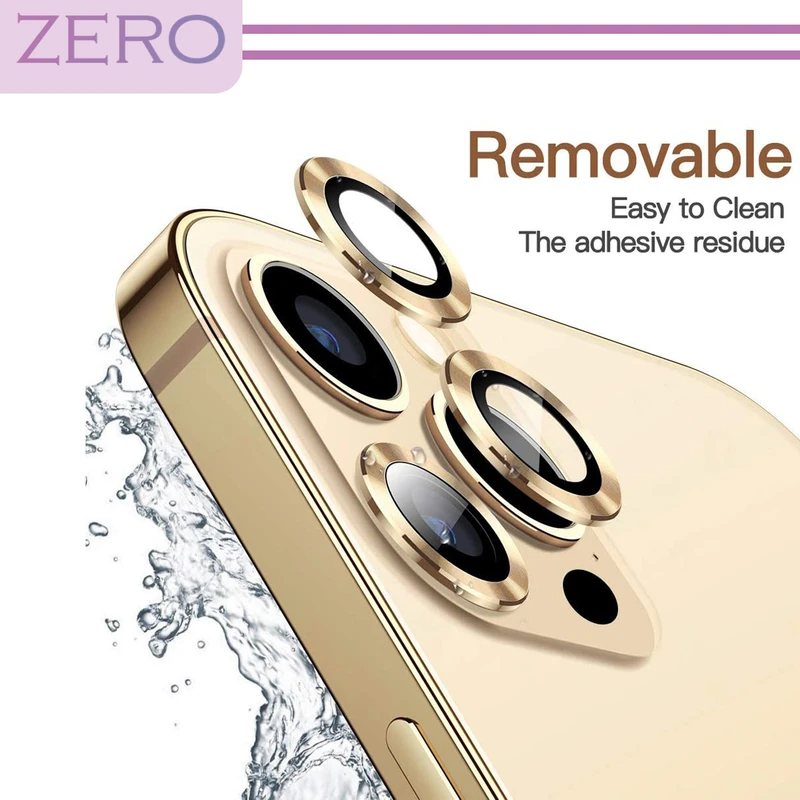 محافظ لنز دوربین زیرو مدل Ring Metal مناسب برای گوشی موبایل اپل Iphone 13 / 13 Mini