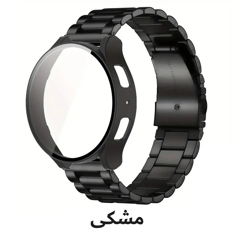 بند هاپلایت مدل 3Bead-GRD HL مناسب برای ساعت هوشمند سامسونگ Galaxy Watch 4 40mm به همراه کاور