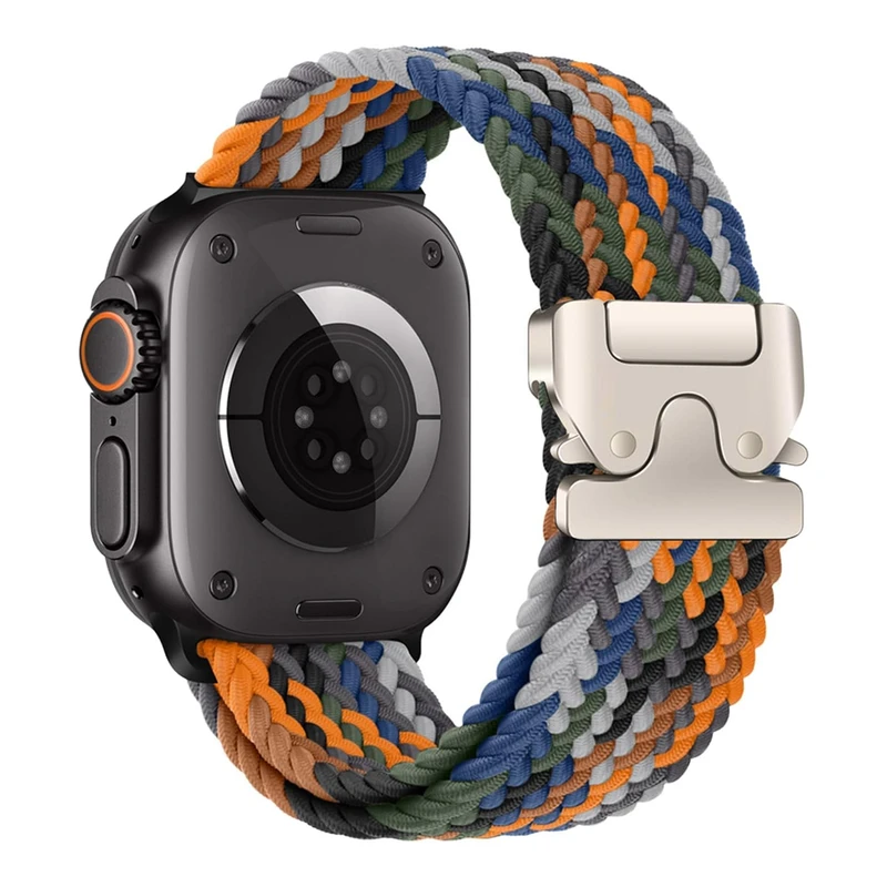 بند ساعت آکوآرا مدل Woven Parachute مناسب برای اپل واچ 49 mm سری Ultra / Ultra 2