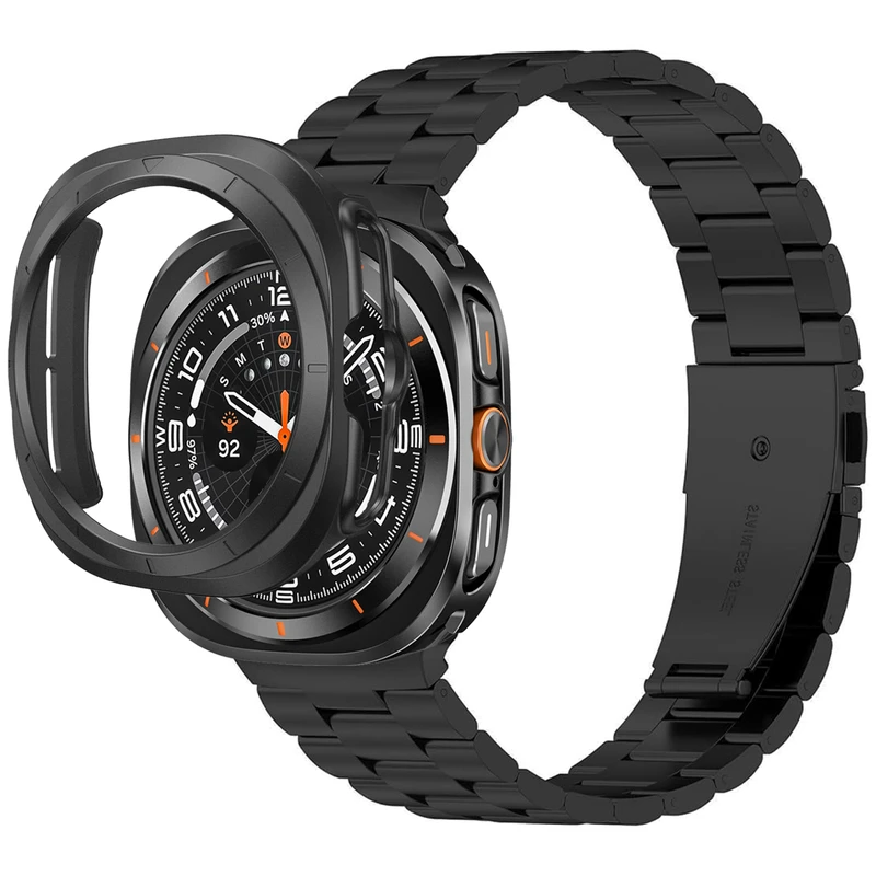بند اسپریگ مدل 3Bead JustG مناسب برای ساعت هوشمند سامسونگ Galaxy Watch 7 Ultra 47mm به همراه کاور