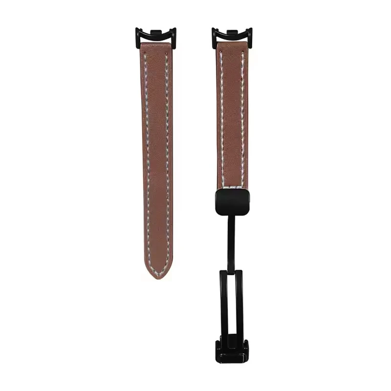 بند آکوآرا مدل Magnetic Leather مناسب برای مچ‌بند هوشمند شیائومی Mi Band 9