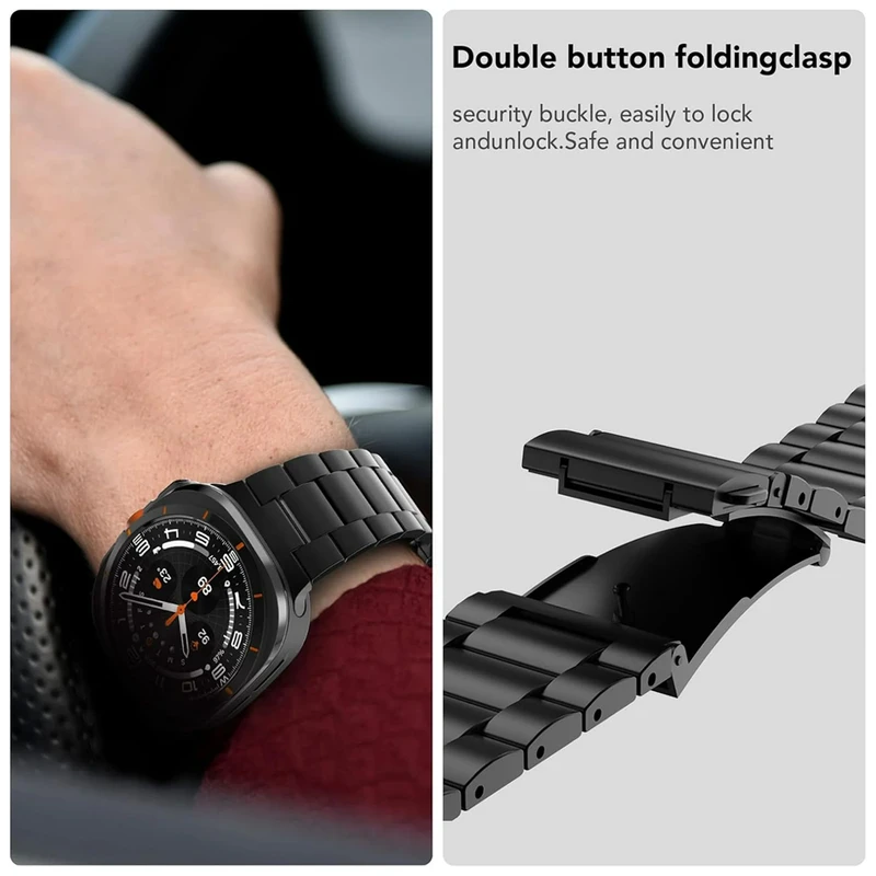 بند ساعت آکوآرا مدل Stahl Set مناسب برای ساعت هوشمند سامسونگ Galaxy Watch 7 Ultra 47mm به همراه کاور مجموعه 5 عددی