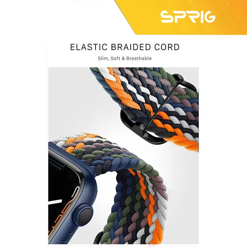 بند اسپریگ مدل Braided Solo مناسب برای اپل واچ 42/44/45 میلی متری سری SE/1/2/3/4/5/6/7/8/9