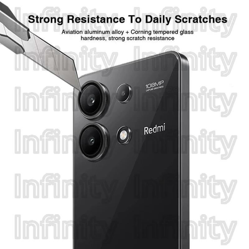 محافظ لنز دوربین اینفینیتی مدل Ring-Metal-IN مناسب برای گوشی موبایل شیائومی Redmi Note 13 4g