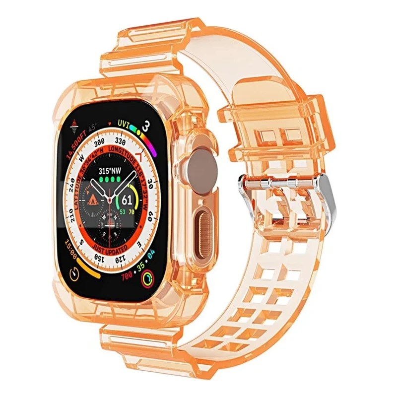 بند هاپلایت مدل Transparent Shock HL مناسب برای اپل واچ Ultra / Ultra 2 49mm