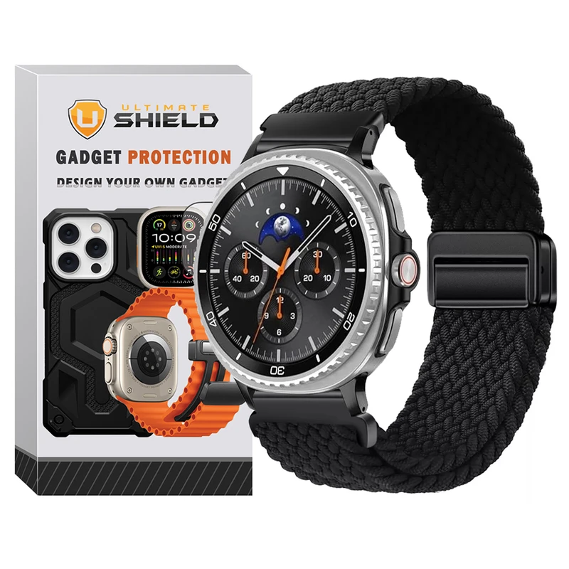 بند آلتیمیت شیلد مدل Braided Magsolo NV8 مناسب برای ساعت هوشمند سامسونگ Galaxy Watch 8 44mm