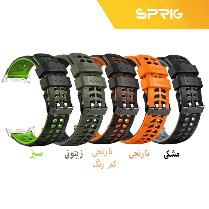 بند اسپریگ مدل Rebit Silicone ORG مناسب برای ساعت هوشمند سامسونگ Galaxy Watch 8 40mm / 8 44mm / 8 Classic 46mm