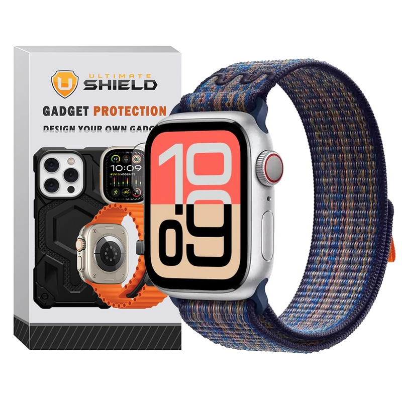 بند آلتیمیت شیلد مدل NK Hyper Nylon مناسب برای اپل واچ 44/45/46/49 میلی متری سری SE1/SE2/SE3/4/5/6/7/8/9/10/11/Ultra/Ultra2/Ultra3
