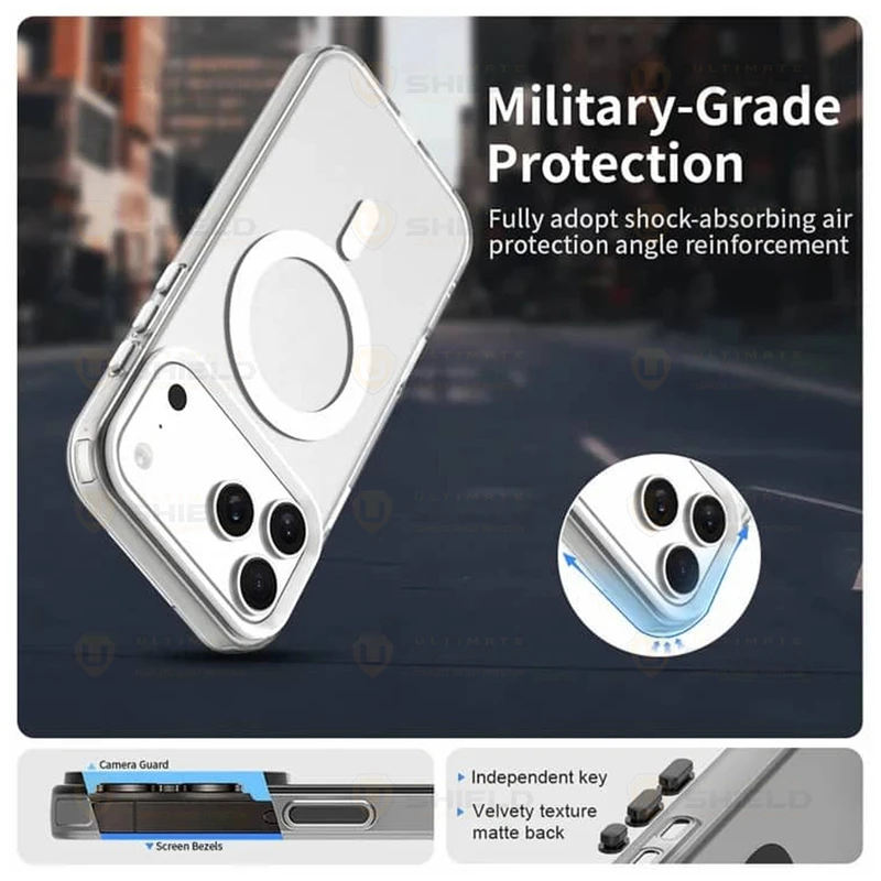 کاور آلتیمیت شیلد مدل Clear Magsafe UL مناسب برای گوشی موبایل اپل iPhone 17 Pro Max