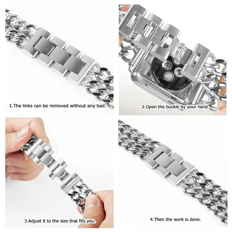 بند پلاس مدل CRT-2L PL مناسب برای اپل واچ Series 10 42mm Aluminum