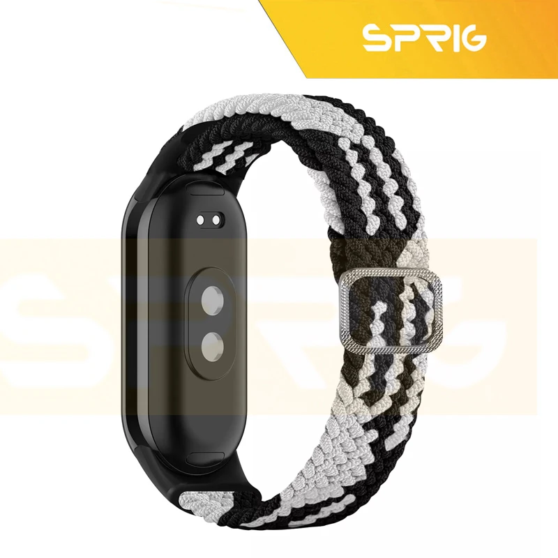 بند اسپریگ مدل Braided Dual colors مناسب برای ساعت هوشمند شیائومی Mi band 10