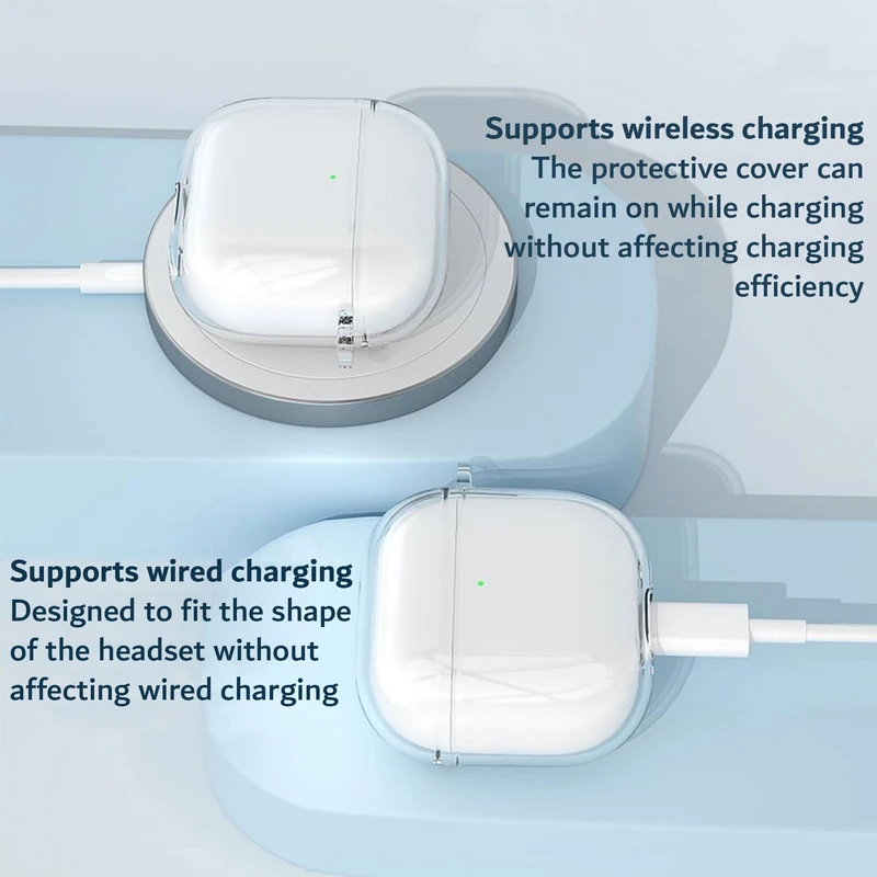 کاور هاپلایت مدل Clear Transparent HL مناسب برای کیس اپل AirPods 4