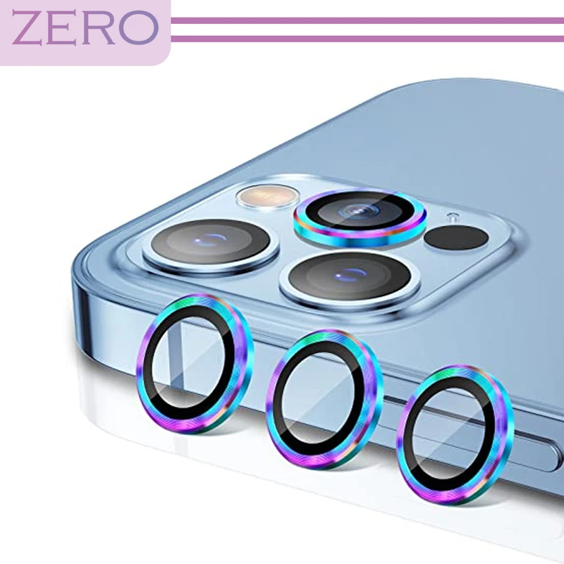 محافظ لنز دوربین زیرو مدل Ring Metal مناسب برای گوشی موبایل اپل Iphone 13 / 13 Mini