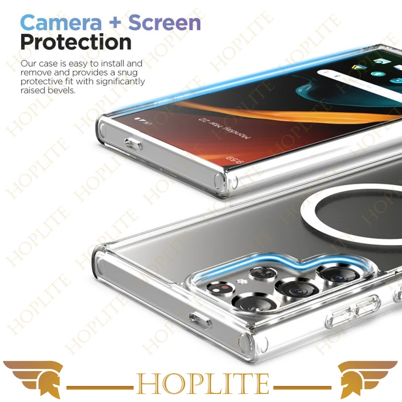 کاور هاپلایت مدل Clear-Magsafe-HL مناسب برای گوشی موبایل سامسونگ Galaxy S24 Ultra