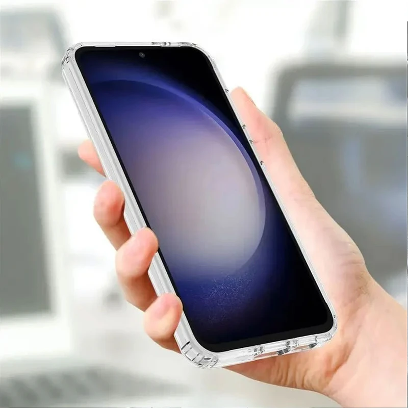 کاور هاپلایت مدل MagSafe Clear HL مناسب برای گوشی موبایل سامسونگ Galaxy S24 FE به همراه محافظ لنز دوربین
