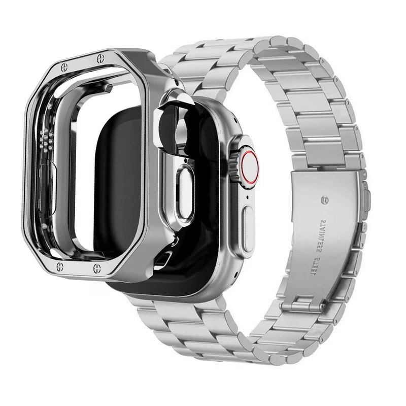 بند هاپلایت مدل 3Bead LUX HL مناسب برای اپل واچ Ultra / Ultra 2 49mm به همراه کاور