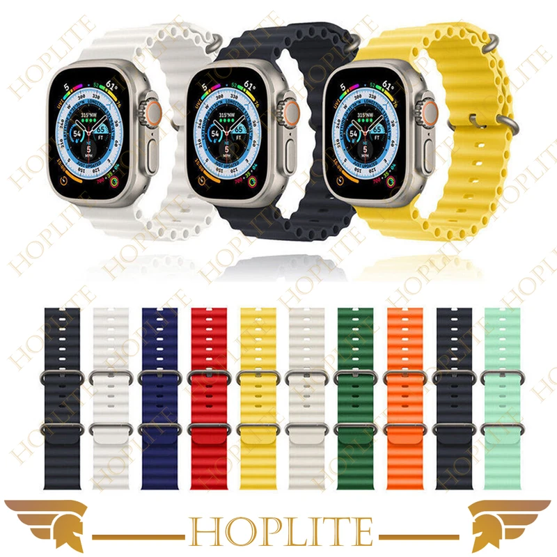 بند هاپلایت مدل Ocean-HL مناسب برای ساعت هوشمند الترا T1000 Ultra 49mm