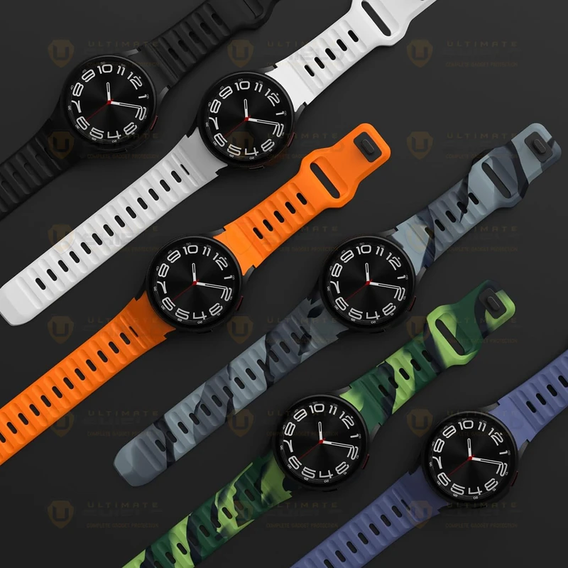 بند آلتیمیت شیلد مدل Camo SPG Arc مناسب برای ساعت هوشمند سامسونگ Galaxy Watch 6 Classic 47mm