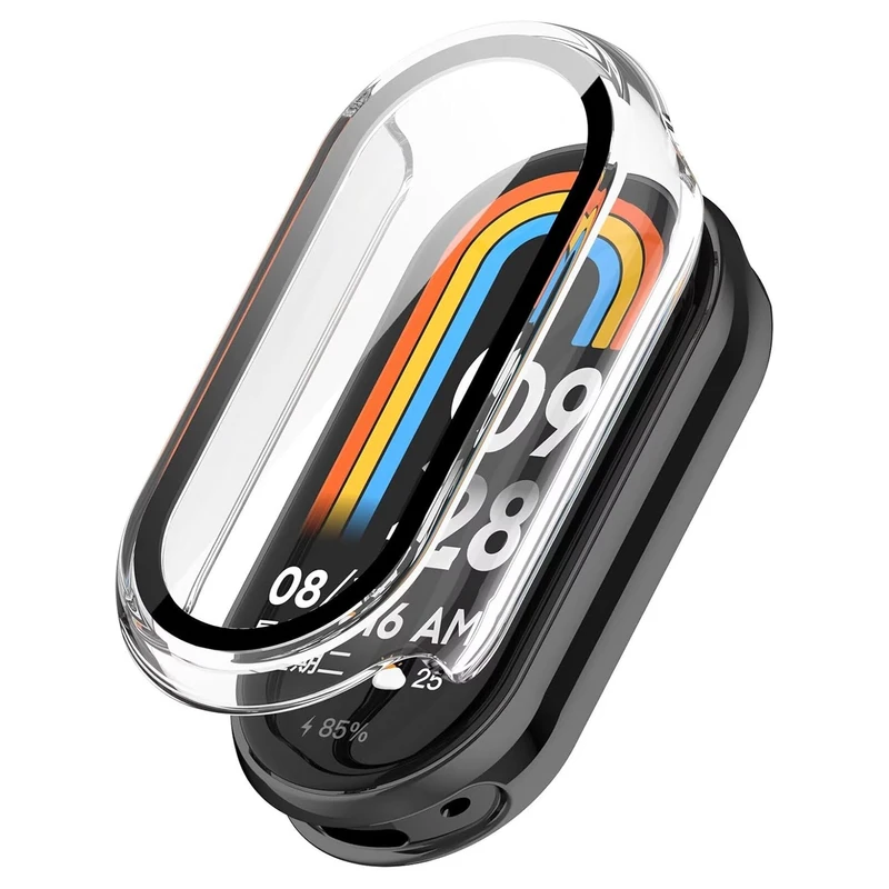 بند اسپریگ مدل BraidedSGK-CLGuard مناسب برای ساعت هوشمند شیائومی Mi band 9 به همراه کاور