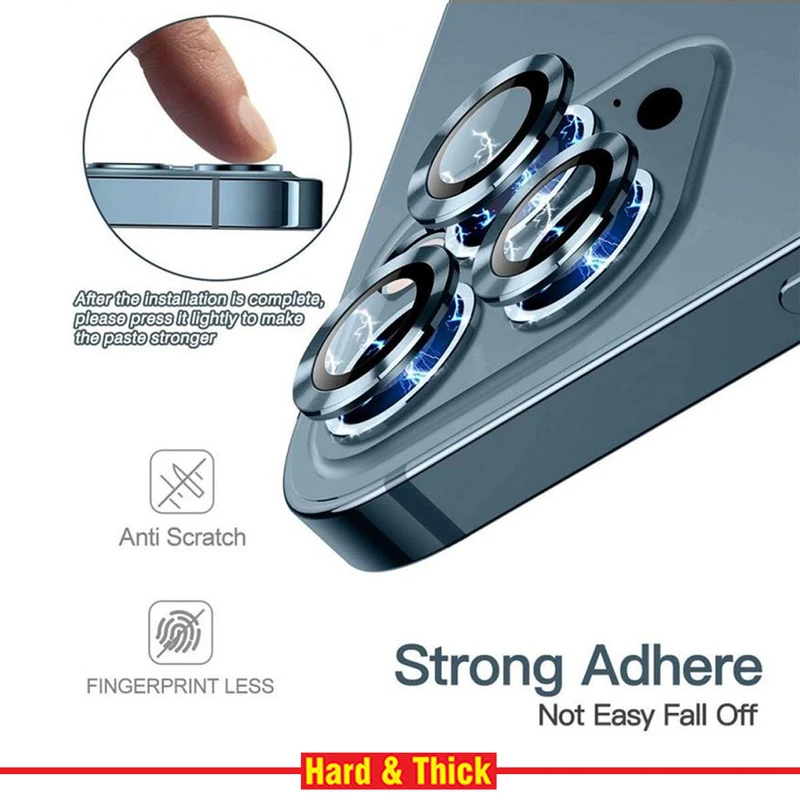 محافظ لنز دوربین هارد اند تیک مدل Ring Metal مناسب برای گوشی موبایل اپل Iphone 13 / 13 Mini