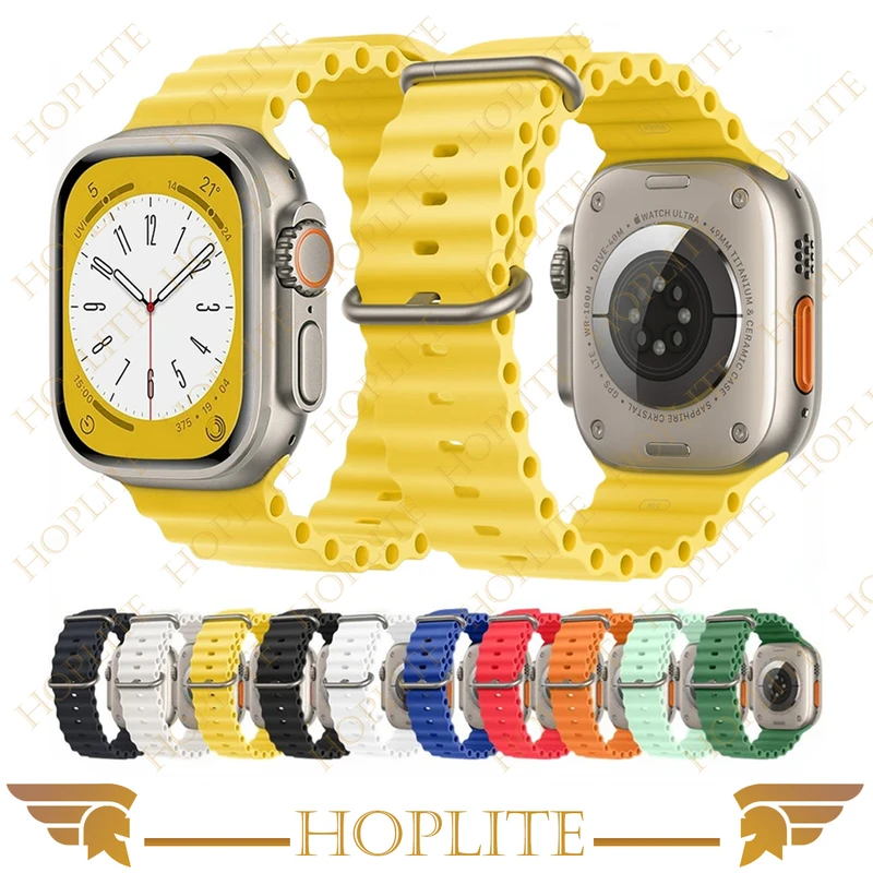 بند هاپلایت مدل Ocean-HL مناسب برای ساعت هوشمند الترا T1000 Ultra 49mm