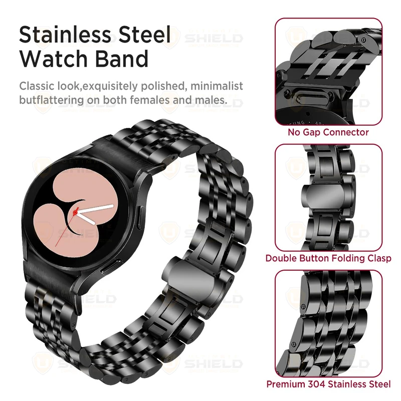 بند آلتیمیت شیلد مدل 7Row BTN مناسب برای ساعت هوشمند سامسونگ Galaxy Watch 4 Classic 42mm
