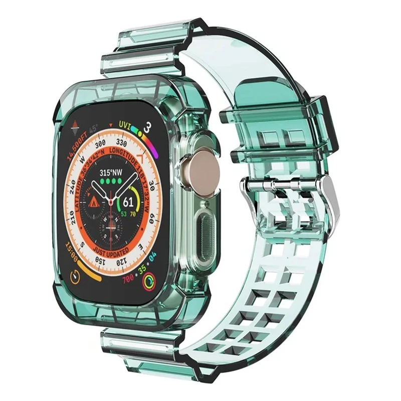 بند پلاس مدل Transparent Shock PL مناسب برای ساعت هوشمند گرین لاین Ultra 49 میلیمتری
